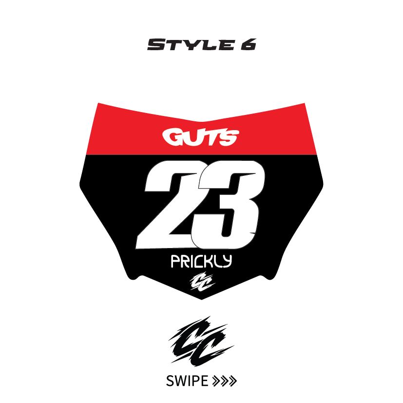 Custom Motocutz E-Bike Plate sticker