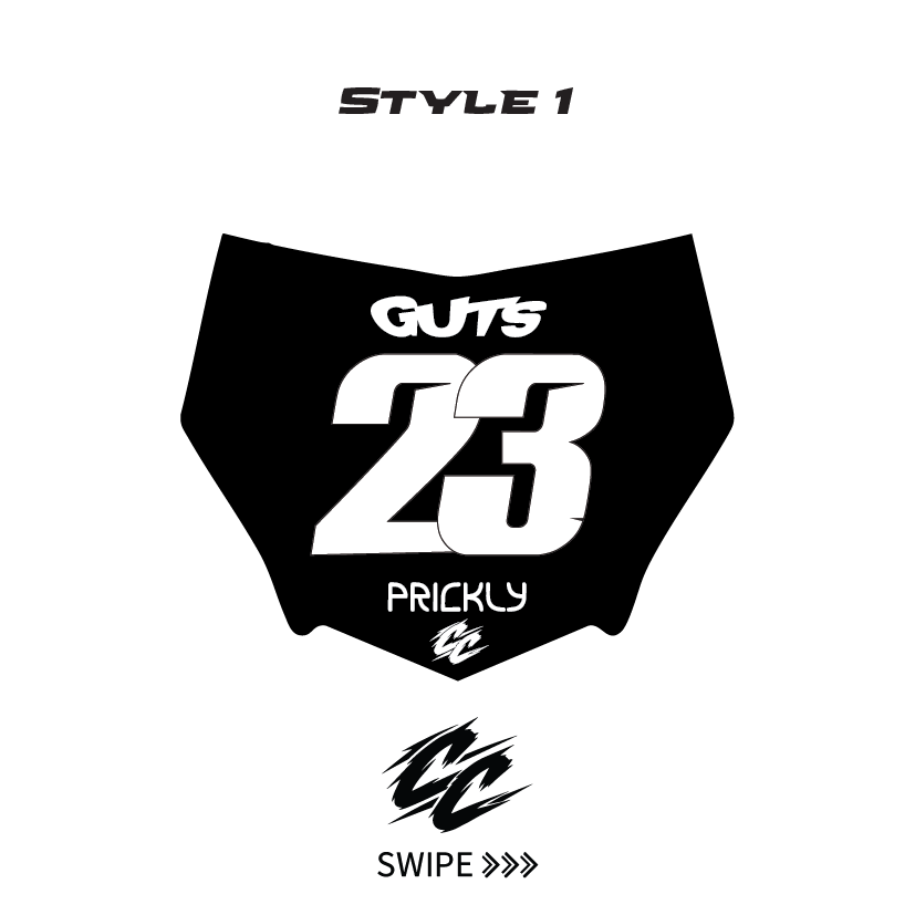 Custom Motocutz E-Bike Plate sticker