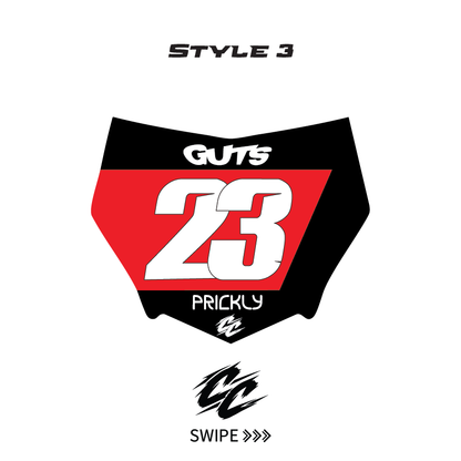 Custom Motocutz E-Bike Plate sticker