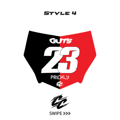Custom Motocutz E-Bike Plate sticker