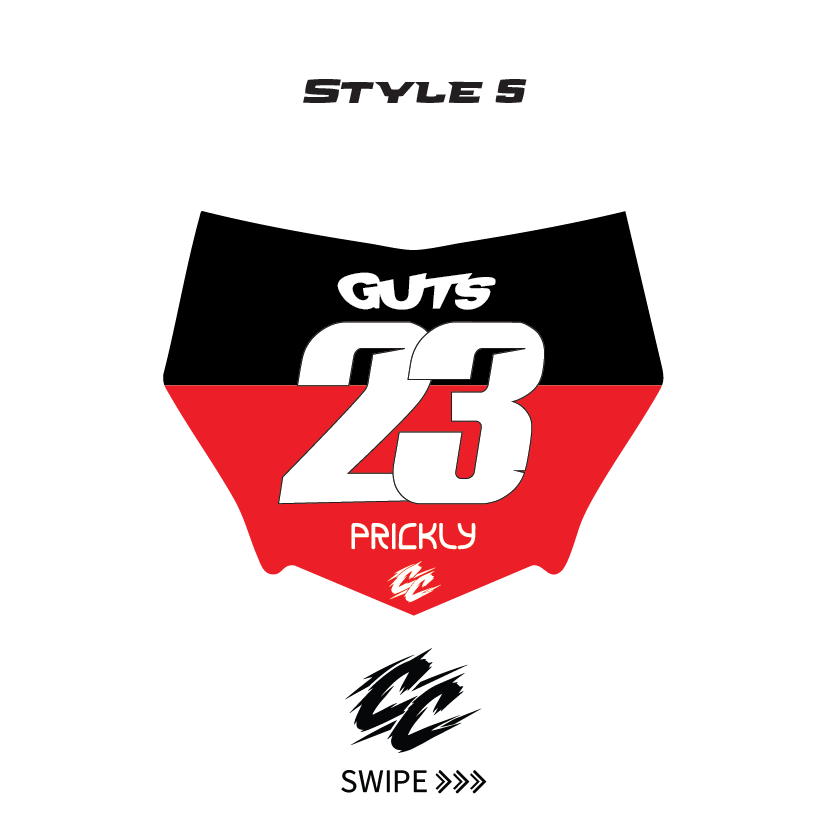 Custom Motocutz E-Bike Plate sticker