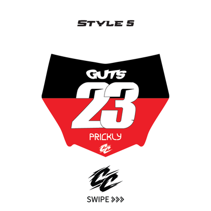 Custom Motocutz E-Bike Plate sticker