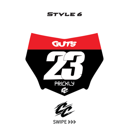 Custom Motocutz E-Bike Plate sticker