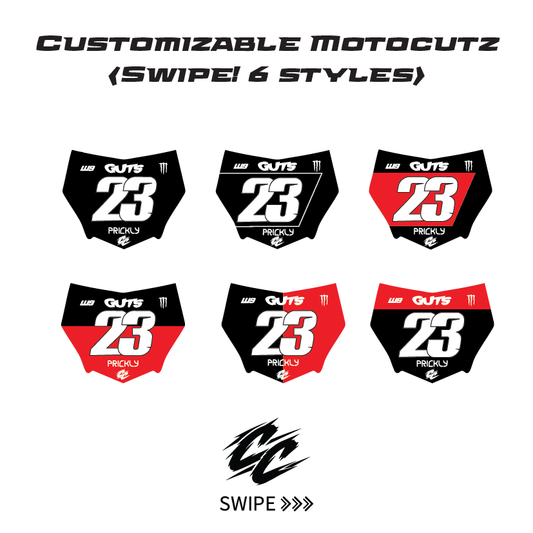 Custom Motocutz E-Bike Plate sticker