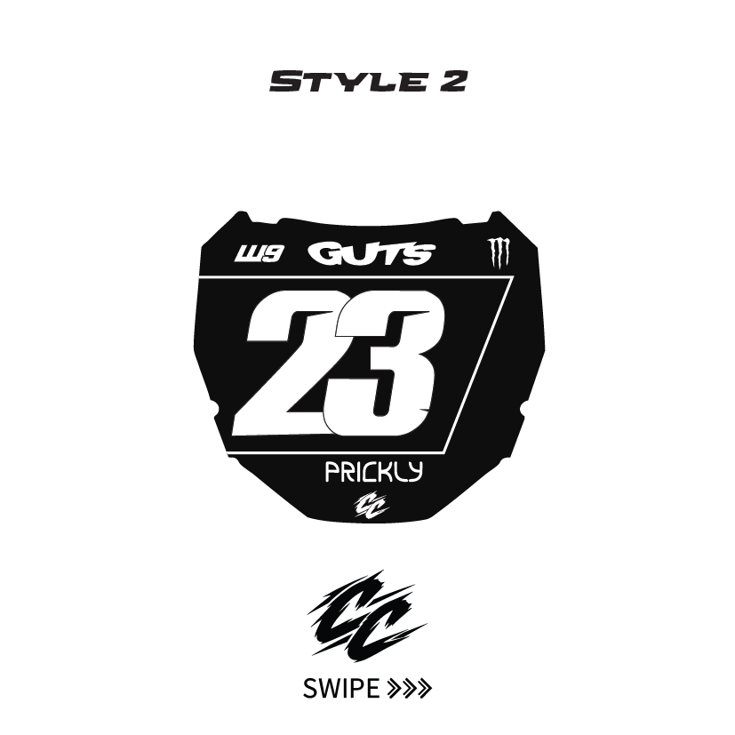 Custom ODI E-Bike Plate sticker