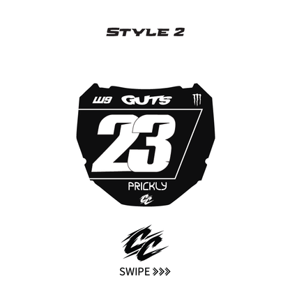 Custom ODI E-Bike Plate sticker