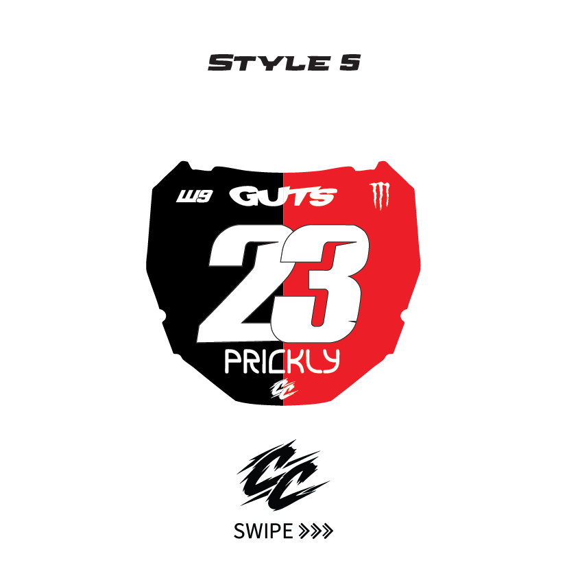 Custom ODI E-Bike Plate sticker