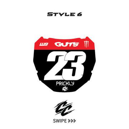 Custom ODI E-Bike Plate sticker