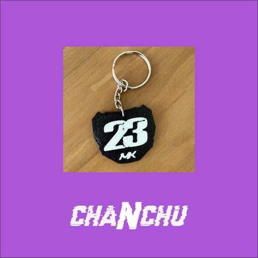 Custom 3D Printed Mini Plate Keychain
